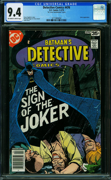 DETECTIVE COMICS #476, CGC 9.4 NM