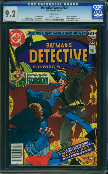 DETECTIVE COMICS #479, CGC 9.2 NM-
