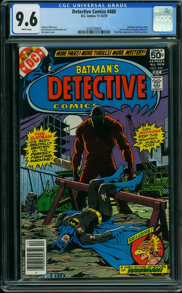 DETECTIVE COMICS #480, CGC 9.6 NM+