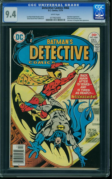 DETECTIVE COMICS #466, CGC 9.4 NM