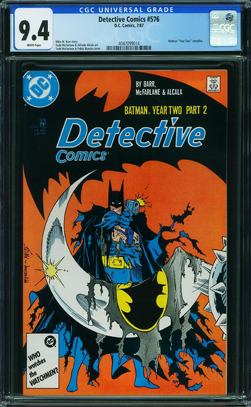 DETECTIVE COMICS #576, CGC 9.4 NM