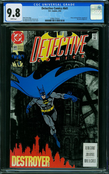 DETECTIVE COMICS #641, CGC 9.8 NM/MT