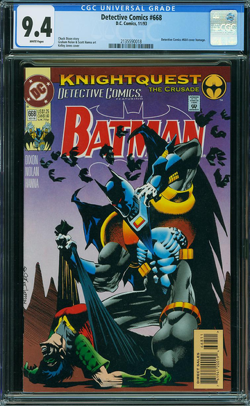 DETECTIVE COMICS #668, CGC 9.4 NM