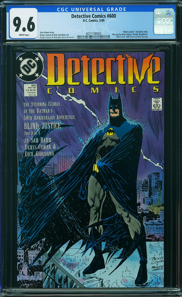 DETECTIVE COMICS #600, CGC 9.6 NM+