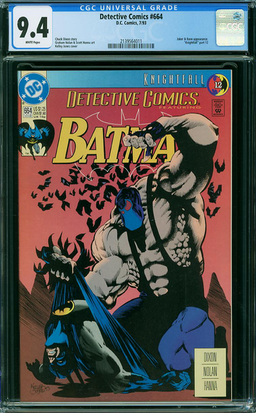 DETECTIVE COMICS #664, CGC 9.4 NM