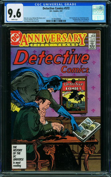 DETECTIVE COMICS #572, CGC 9.6 NM+