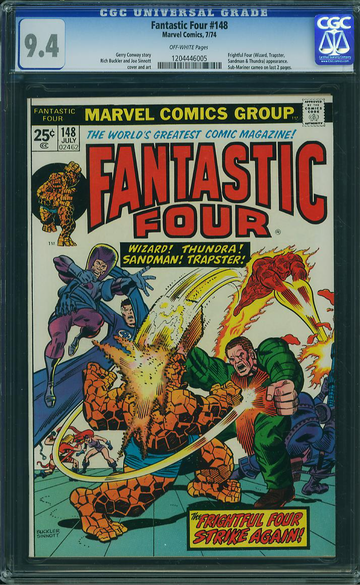 FANTASTIC FOUR #148, CGC 9.4 NM