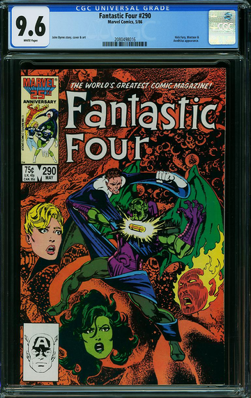 FANTASTIC FOUR #290, CGC 9.6 NM+