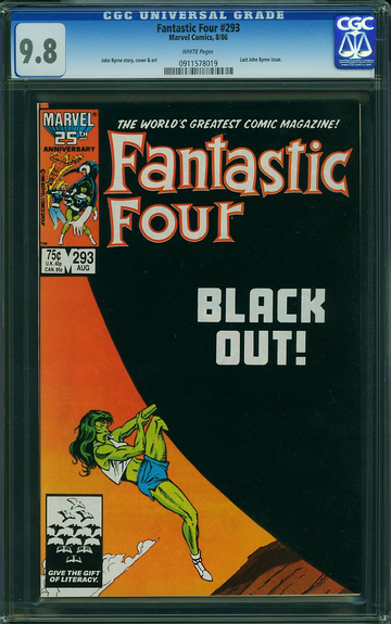 FANTASTIC FOUR #293, CGC 9.8 NM/MT