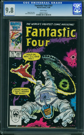 FANTASTIC FOUR #297, CGC 9.8 NM/MT