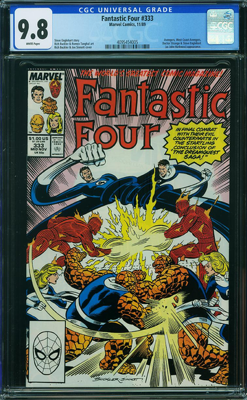 FANTASTIC FOUR #333, CGC 9.8 NM/MT