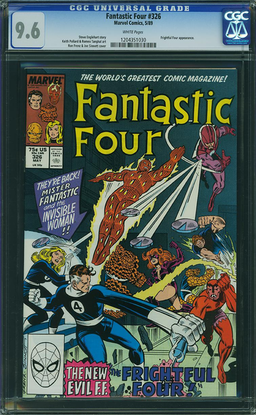 FANTASTIC FOUR #326, CGC 9.6 NM+