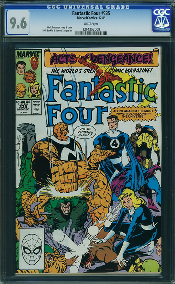 FANTASTIC FOUR #335, CGC 9.6 NM+