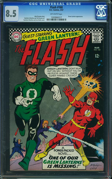FLASH #168, CGC 8.5 VF+