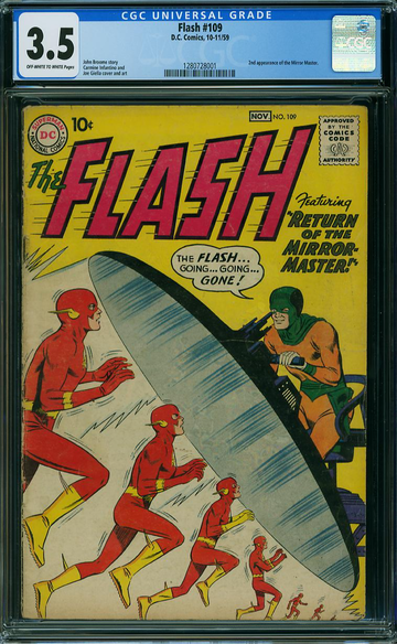 FLASH #109, CGC 3.5 VG-
