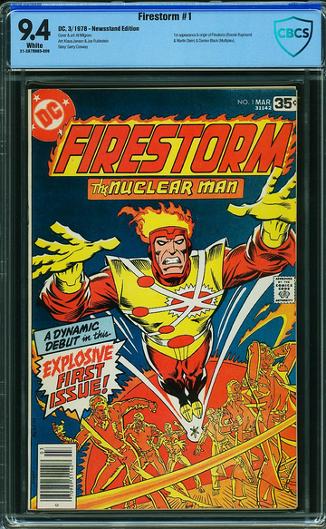 FIRESTORM #1, CBCS 9.4 NM