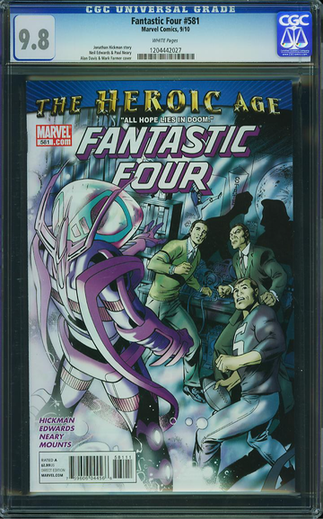 FANTASTIC FOUR #581, CGC 9.8 NM/MT