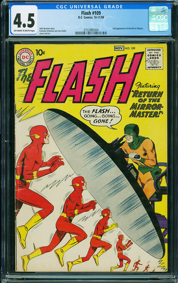 FLASH #109, CGC 4.5 VG+