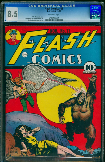 FLASH COMICS #11, CGC 8.5 VF+
