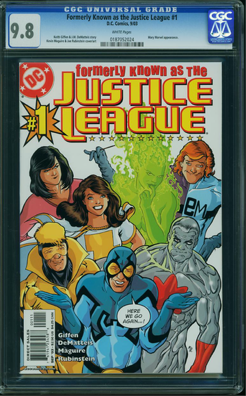 FORMERLY KNOWN AS THE JUSTICE LEAGUE #1, CGC 9.8 NM/MT
