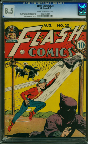 FLASH COMICS #20, CGC 8.5 VF+