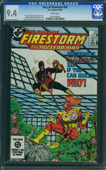 FURY OF FIRESTORM #28, CGC 9.4 NM