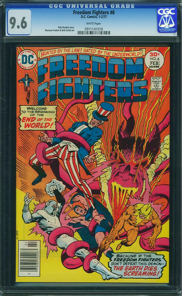 FREEDOM FIGHTERS #6, CGC 9.6 NM+