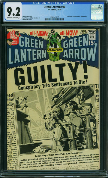 GREEN LANTERN #80, CGC 9.2 NM-