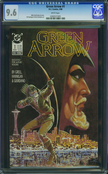 GREEN ARROW #1, CGC 9.6 NM+