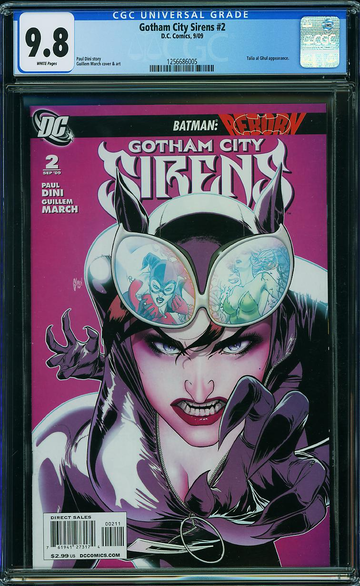 GOTHAM CITY SIRENS #2, CGC 9.8 NM/MT