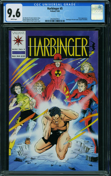 HARBINGER #5, CGC 9.6 NM+
