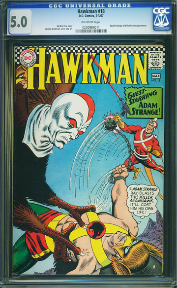 HAWKMAN #18, CGC 5.0 VGF