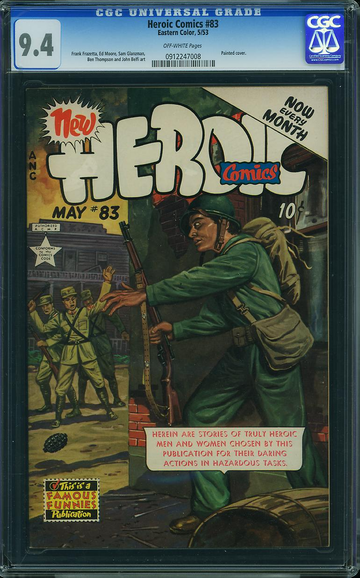 HEROIC COMICS #83, CGC 9.4 NM -- Frank Frazetta!