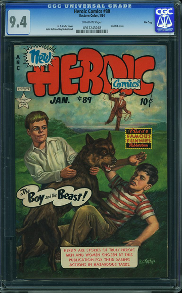 HEROIC COMICS #89, CGC 9.4 NM