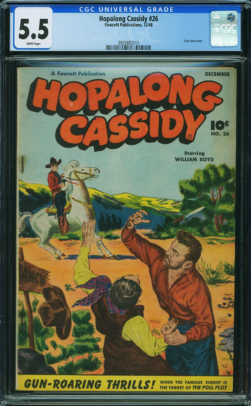 HOPALONG CASSIDY #26, CGC 5.5 FN-