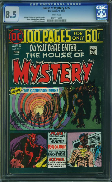 HOUSE OF MYSTERY #227, CGC 8.5 VF+