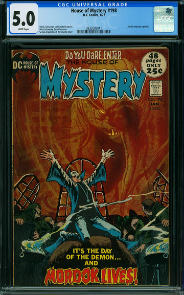 HOUSE OF MYSTERY #198, CGC 5.0 VGF