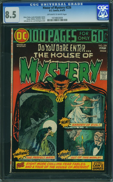 HOUSE OF MYSTERY #226, CGC 8.5 VF+