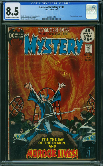 HOUSE OF MYSTERY #198, CGC 8.5 VF+