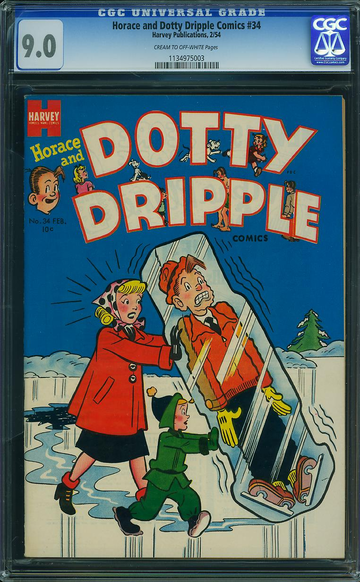 HORACE AND DOTTY DRIPPLE COMICS #34, CGC 9.0 VFNM