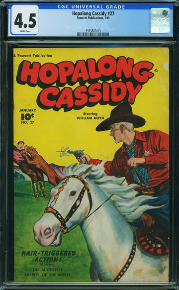 HOPALONG CASSIDY #27, CGC 4.5 VG+