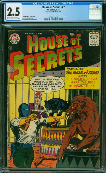HOUSE OF SECRETS #2, CGC 2.5 GD+