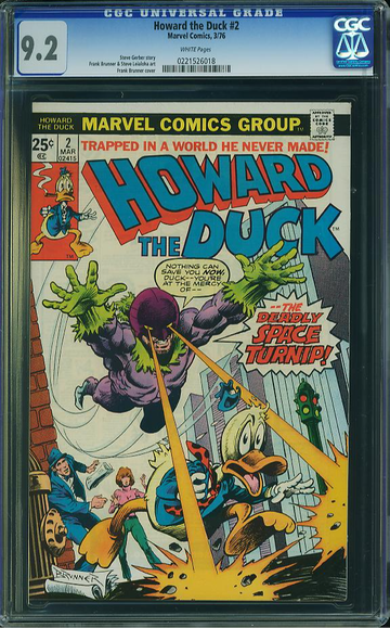 HOWARD THE DUCK #2, CGC 9.2 NM-