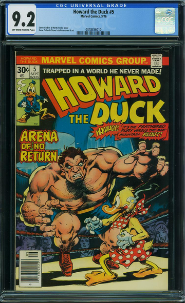 HOWARD THE DUCK #5, CGC 9.2 NM-