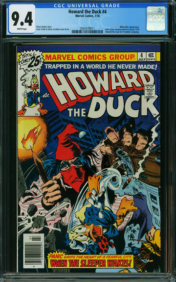 HOWARD THE DUCK #4, CGC 9.4 NM