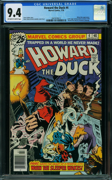 HOWARD THE DUCK #4, CGC 9.4 NM
