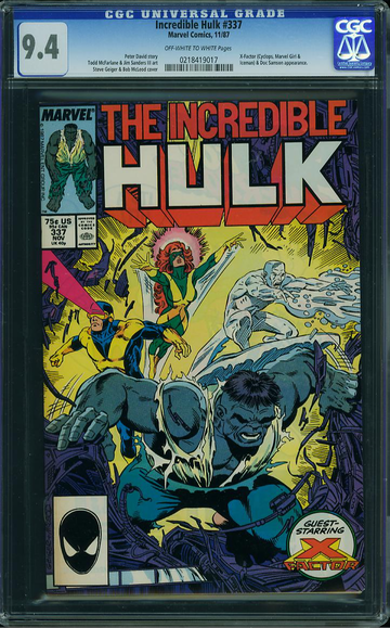 INCREDIBLE HULK #337, CGC 9.4 NM