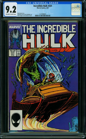 INCREDIBLE HULK #331, CGC 9.2 NM-