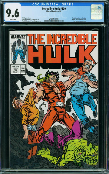 INCREDIBLE HULK #330, CGC 9.6 NM+