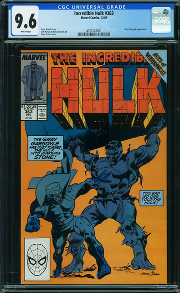 INCREDIBLE HULK #363, CGC 9.6 NM+